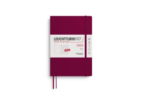 LEUCHTTURM WEEKLY PLANNER 2026 & NB A5 SC 12 MONTHS PORT RED 372674